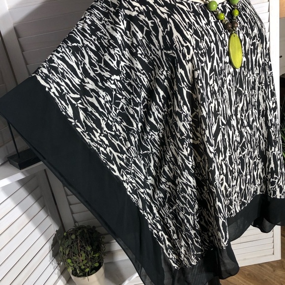 Pure Energy Kaftan Tunic Zebra Print Black White 2X 3X - Picture 5 of 11